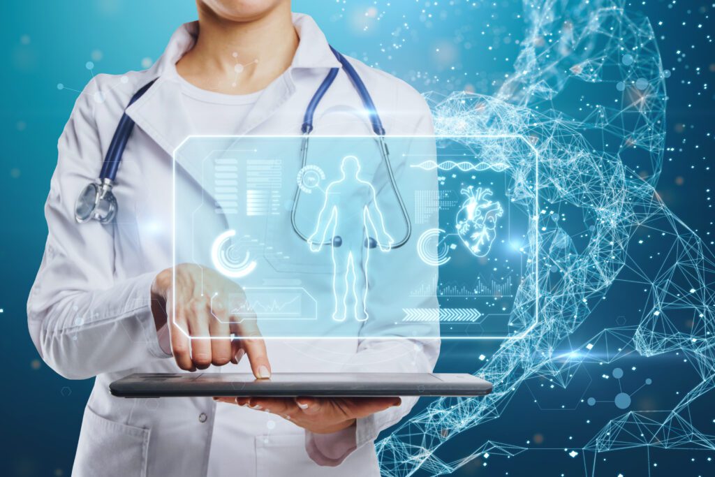 AI and ML 13 Medical Technology Remote Medicine Electronic Medical Record Concept With Doctor White Medical Gown Coat Using Digital Tablet With Patient Electronic Medical Record Hologram Screen 1024X683 1